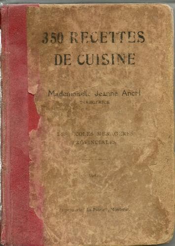 Cover image for 350 recettes de cuisine