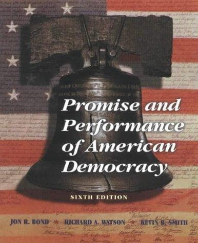 Cover image for Promise and performance of American democracy.