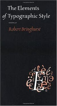 Cover image for The Elements of Typographic Style