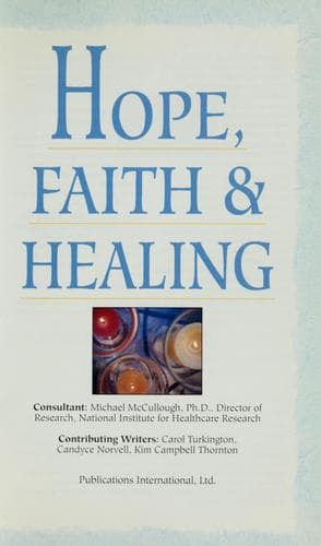 Cover image for Hope, faith & healing