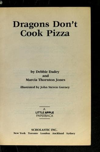 Cover image for Dragons don't cook pizza