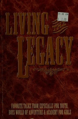 Cover image for Living the legacy.