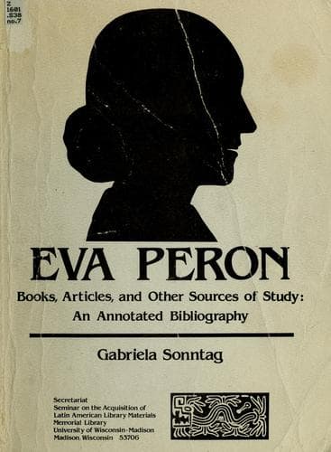 Eva Peron, books, articles, and other sources of study
