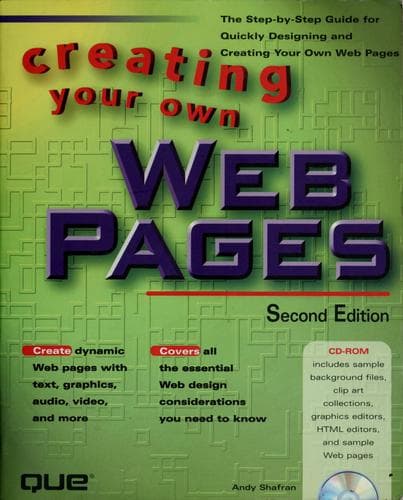 Cover image for Creating your own Web pages