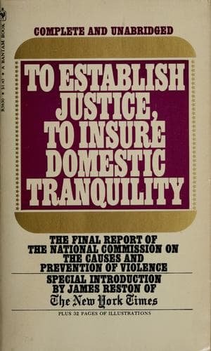 To establish justice, to insure domestic tranquility