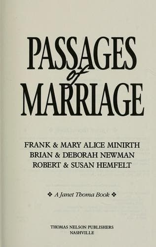 Cover image for Passages of marriage