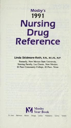 Cover image for Mosby's 1991 nursing drug reference