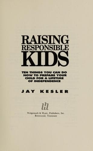Cover image for Raising responsible kids