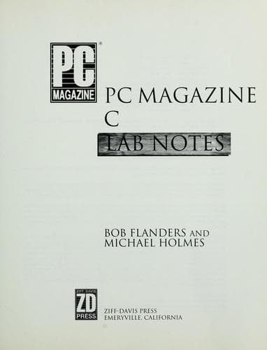 Cover image for PC magazine C lab notes