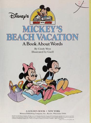 Cover image for Mickey's beach vacation