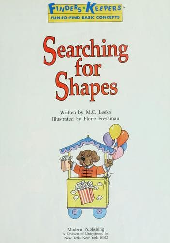 Cover image for Searching for Shapes (Finders Keepers Fun-To-Find Basic Concepts)