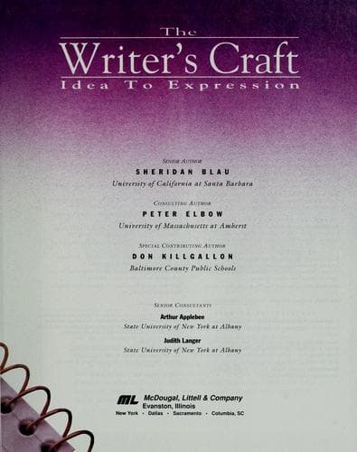 Cover image for Writers Craft Idea to Expression