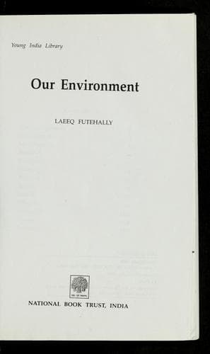 Cover image for Our environment