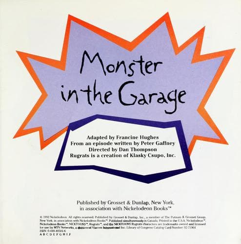 Cover image for Monster in the garage