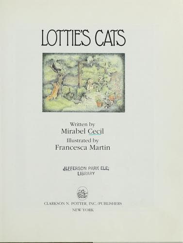 Cover image for Lottie's cats