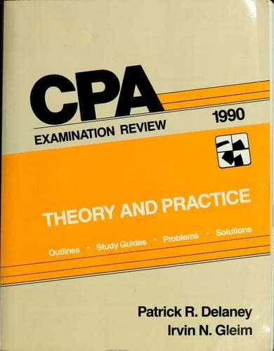 Cover image for Cpa examination review, 1990