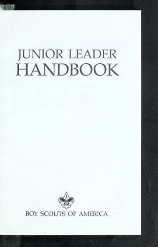 Cover image for Junior leader handbook