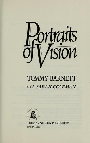 Cover image for Portraits of vision