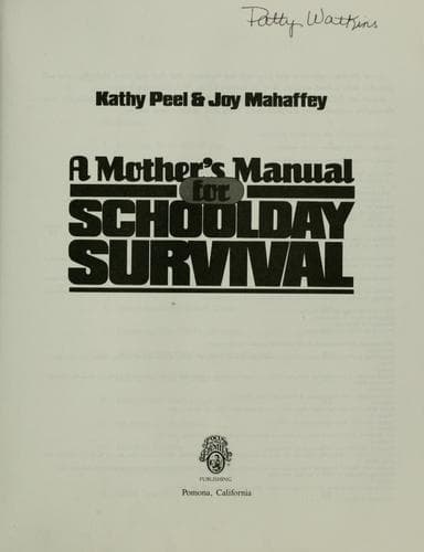 Cover image for A mother's manual for schoolday survival