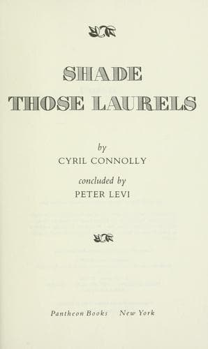 Cover image for Shade those laurels