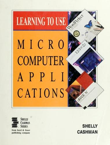 Cover image for Learning to use microcomputer applications.