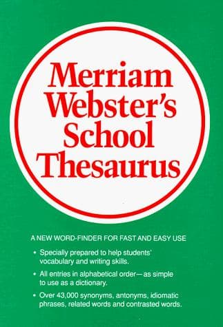 Cover image for Merriam Webster's School Thesaurus