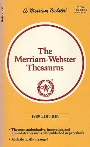 Cover image for The Merriam Webster Thesaurus