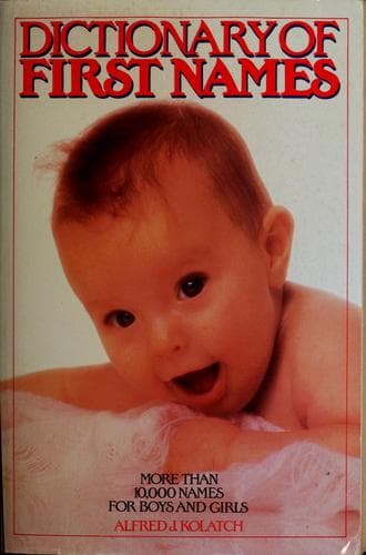 Cover image for Dictionary of first names