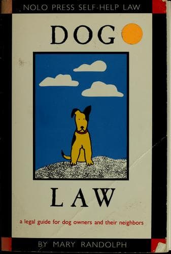 Cover image for Dog law