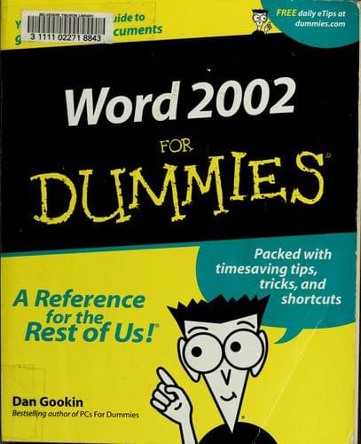 Cover image for Word 2002 for dummies