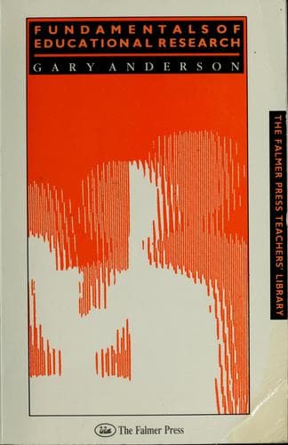 Cover image for Fundamentals of educational research