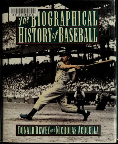 Cover image for The biographical history of baseball