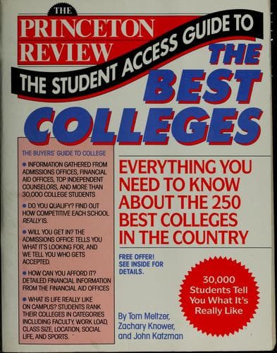 Cover image for The student access guide to the best colleges