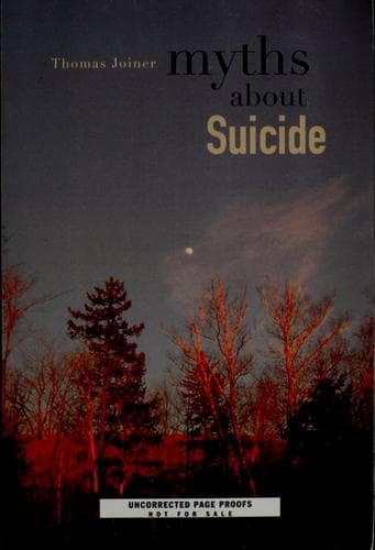 Cover image for Myths about suicide