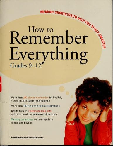 Cover image for How to Remember Everything: Grades 9-12