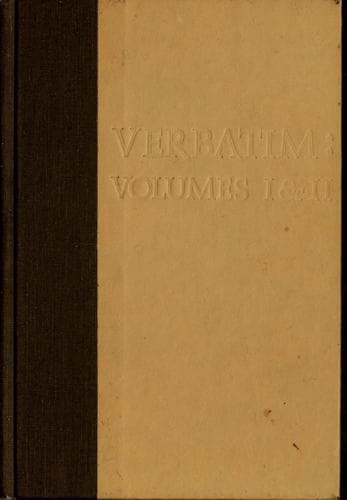 Cover image for Verbatim
