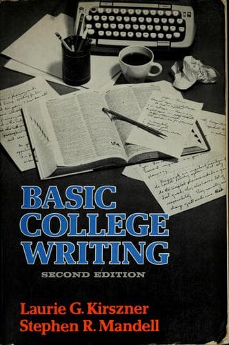 Cover image for Basic college writing