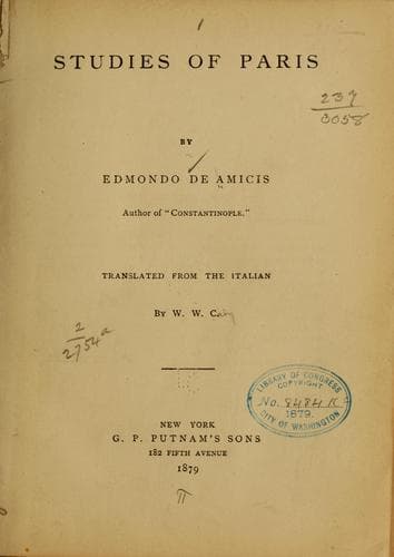 Cover image for Studies of Paris