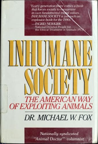 Cover image for Inhumane society