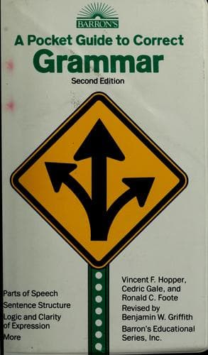 Cover image for A pocket guide to correct grammar