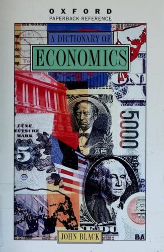 Cover image for A dictionary of economics