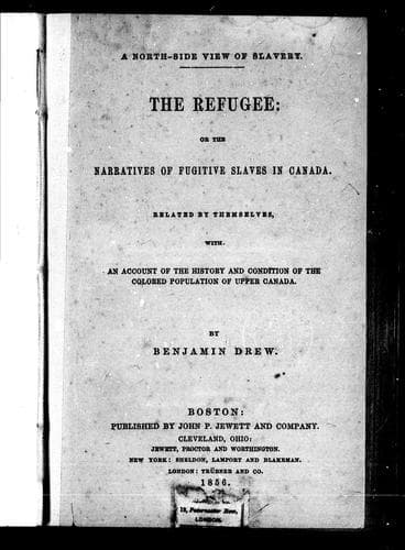 Cover image for The Refugee, or, The narratives of fugitive slaves in Canada