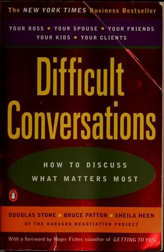 Cover image for Difficult conversations