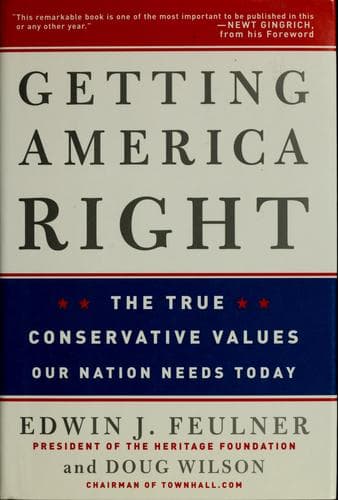 Cover image for Getting America right