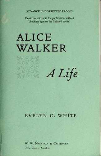 Cover image for Alice Walker