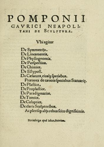 Pomponii Gavrici neapolitani De scvlptvra