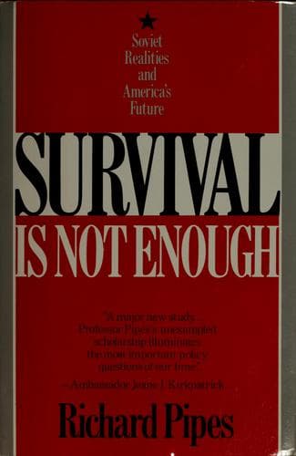 Cover image for Survival is not enough