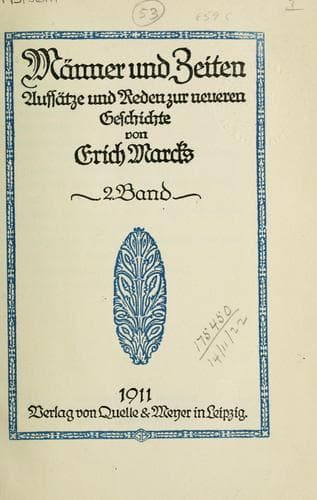 Männer und Zeiten