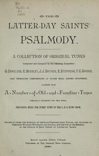 The Latter-day Saints' Psalmody