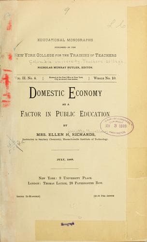 Domestic economy as a factor in public education